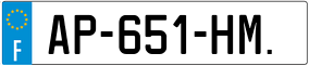 Trailer License Plate