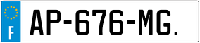 Trailer License Plate