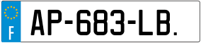 Trailer License Plate