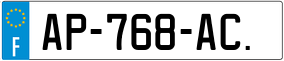 Trailer License Plate