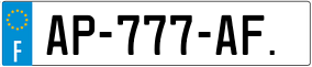 Trailer License Plate
