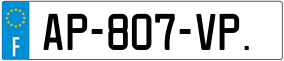 Trailer License Plate