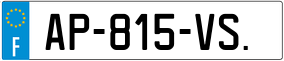 Trailer License Plate