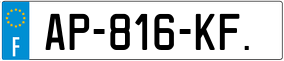 Trailer License Plate