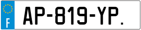 Trailer License Plate