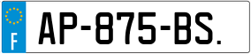 Trailer License Plate