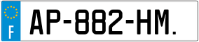 Trailer License Plate