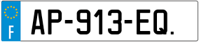 Trailer License Plate
