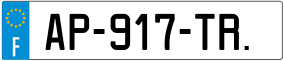 Trailer License Plate
