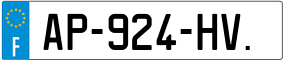 Trailer License Plate