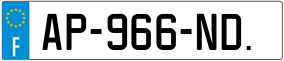 Trailer License Plate