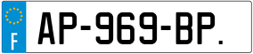 Trailer License Plate