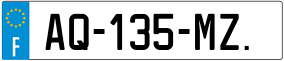 Trailer License Plate