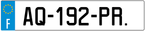 Trailer License Plate