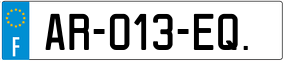 Trailer License Plate