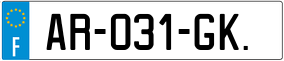 Trailer License Plate
