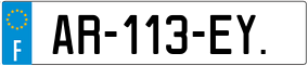 Trailer License Plate