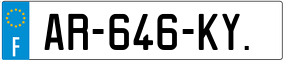 Trailer License Plate