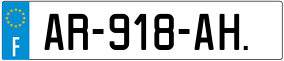 Trailer License Plate