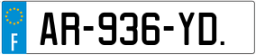 Trailer License Plate