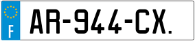 Trailer License Plate