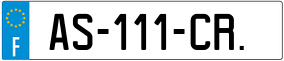 Trailer License Plate
