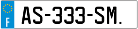 Trailer License Plate