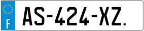 Trailer License Plate