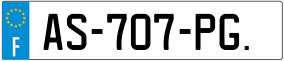 Truck License Plate