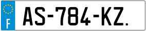 Trailer License Plate