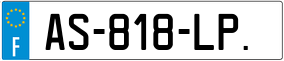 Trailer License Plate