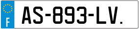 Trailer License Plate