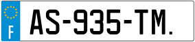 Trailer License Plate