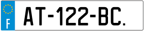 Trailer License Plate
