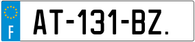 Trailer License Plate