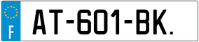 Trailer License Plate