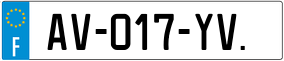 Trailer License Plate