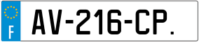 Trailer License Plate