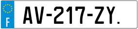 Trailer License Plate