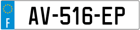 Trailer License Plate