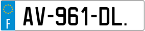 Trailer License Plate