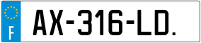 Trailer License Plate