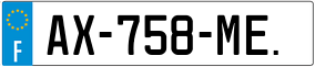 Trailer License Plate