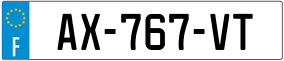 Trailer License Plate
