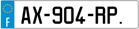 Trailer License Plate
