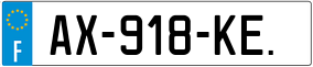 Trailer License Plate