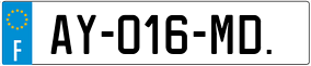 Trailer License Plate