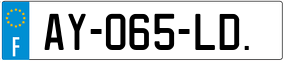 Trailer License Plate
