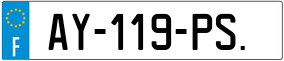 Trailer License Plate