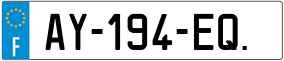 Trailer License Plate